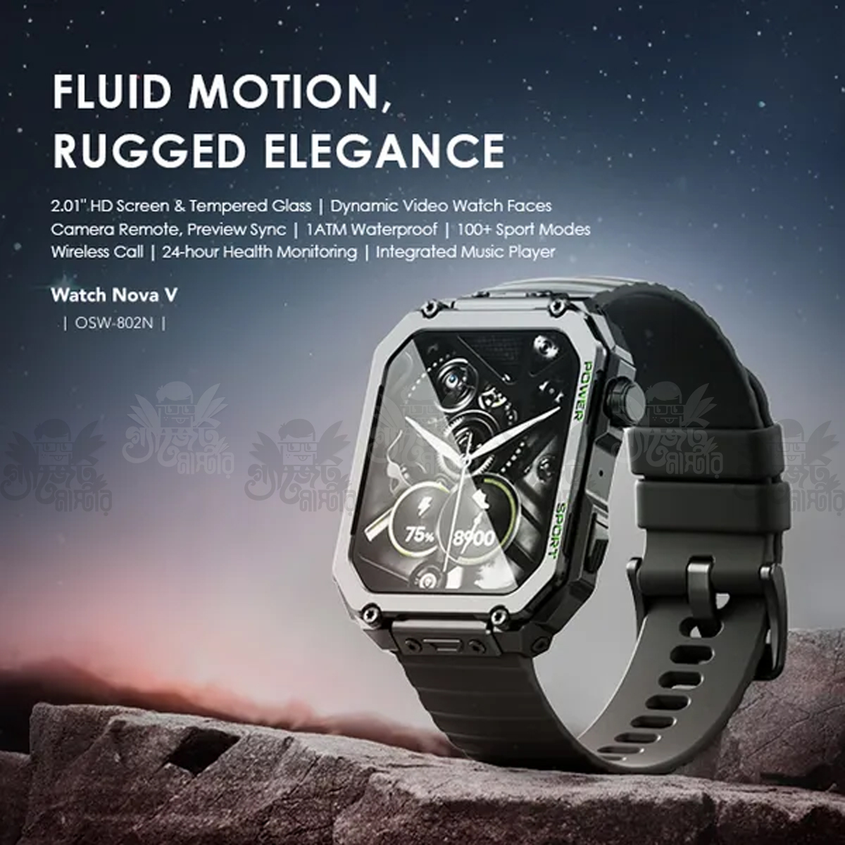 oraimo Watch Nova V 2.01 HD Video Watch Faces Smart Watch