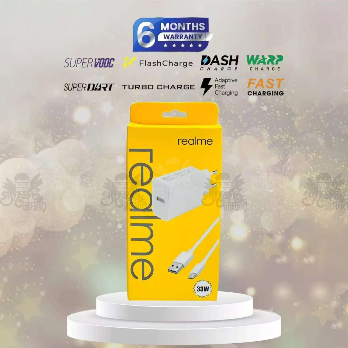 Realme 33W Original Quality Logo Type-c Fast Charger