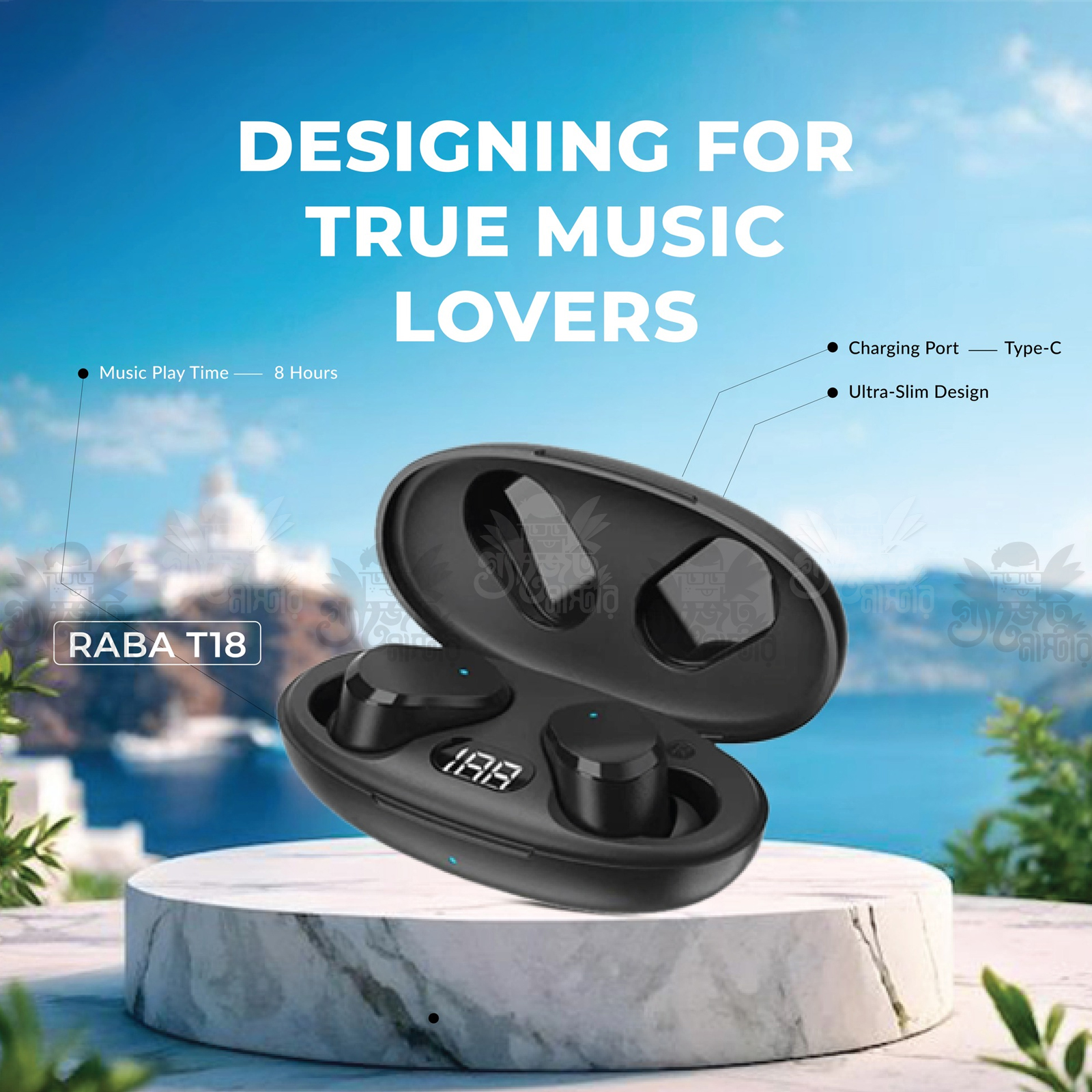 RABA T18 Best Quality Earbuds