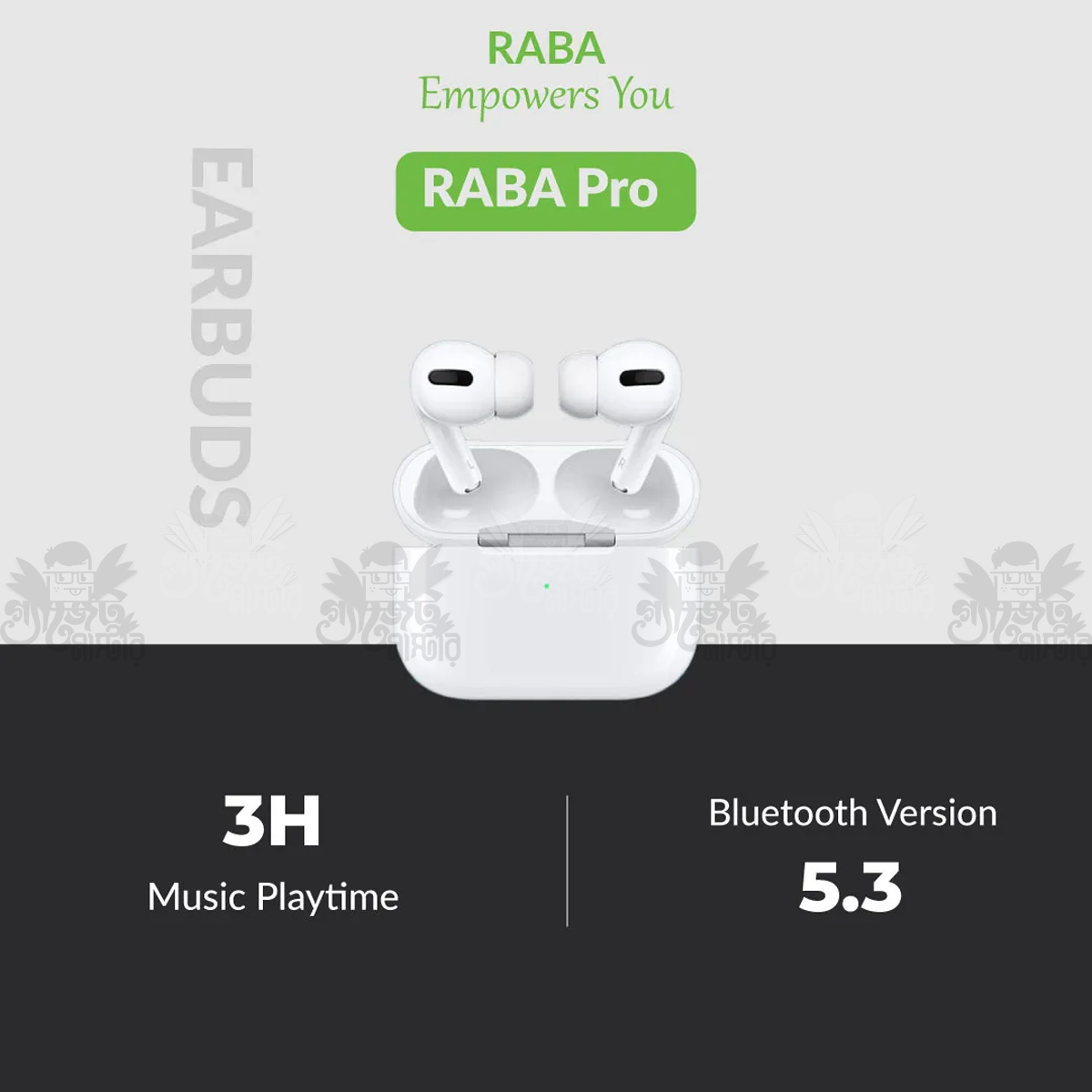 RABA Airpods Pro True Wireless Bluetooth Earbuds