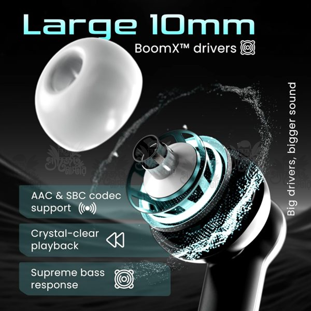 Geeoo T10 Fast Charging TWS with ENC Earbuds