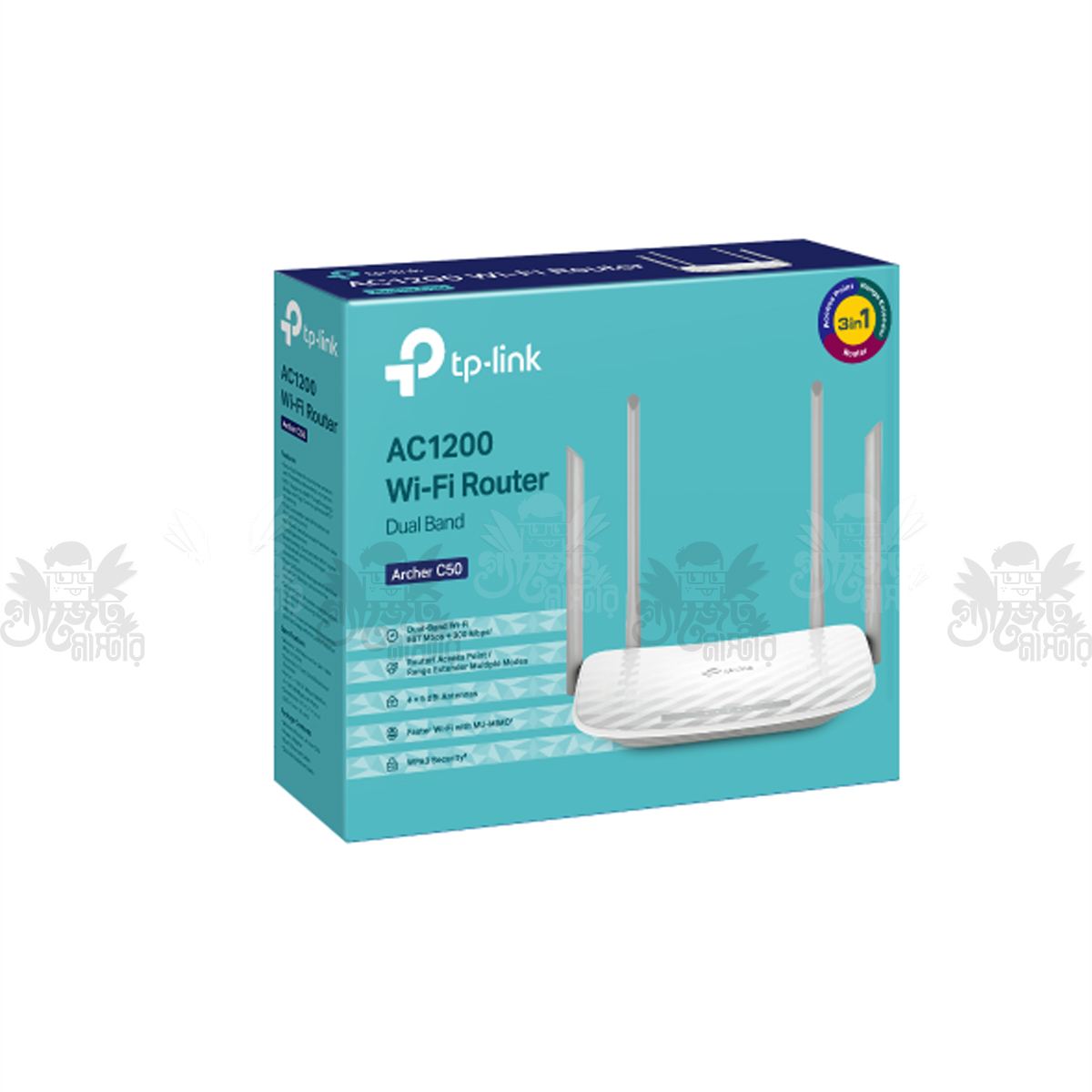 TPLink Archer C50 AC1200 Wireless Dual Band Router