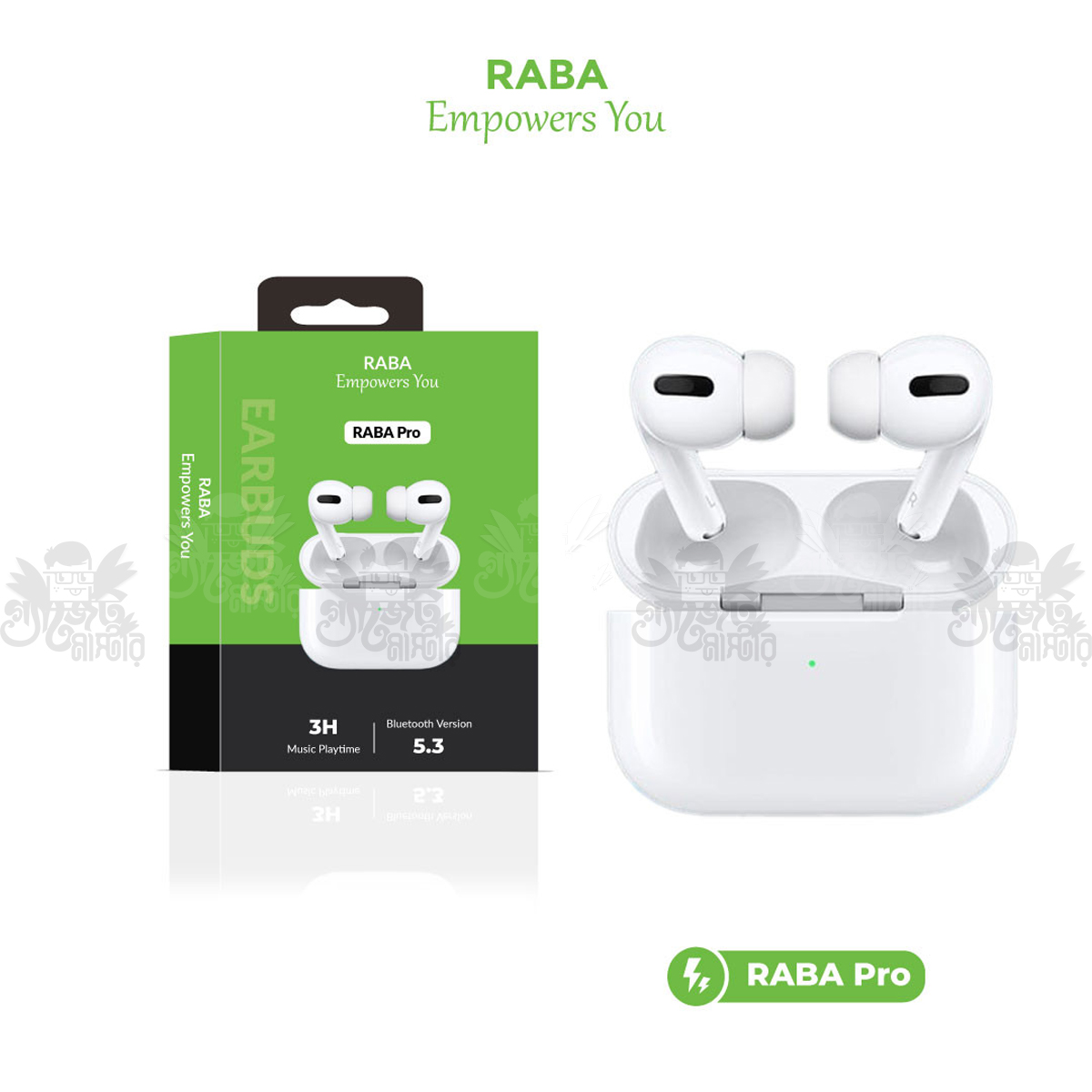 RABA Airpods Pro True Wireless Bluetooth Earbuds