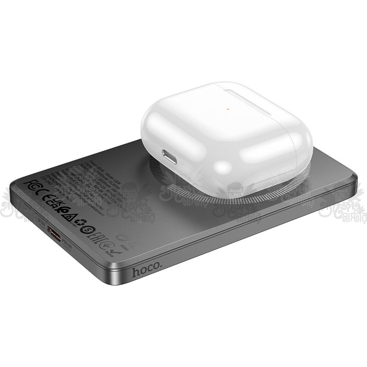 Hoco Q26 Joy PD20W Magnetic MagSafe Fast Charging Power Bank 5000mAh Capacity 20W grey