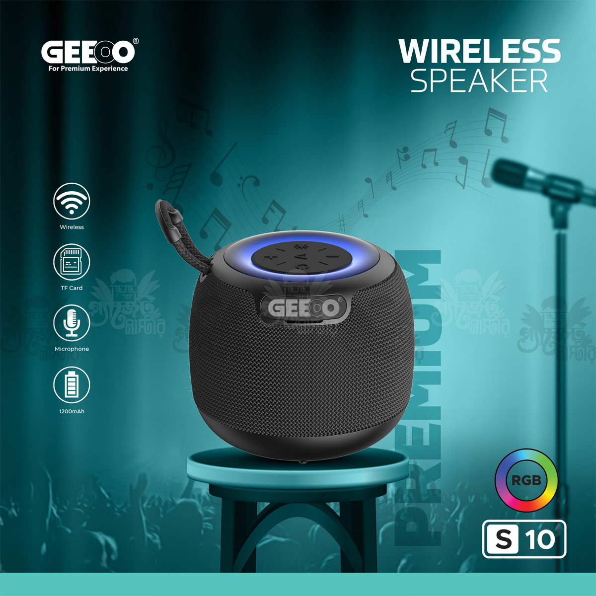 GEEOO S10 Premium Wireless Speaker