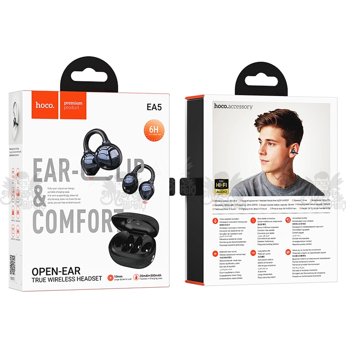 Hoco EA5 Duke III clip-on true wireless BT headset