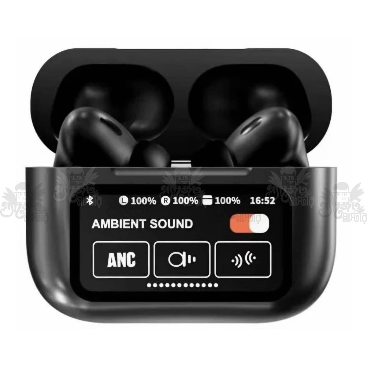 AirPods A9 Pro 2024 Earbuds Black ANC ENC with LED Touch Screen