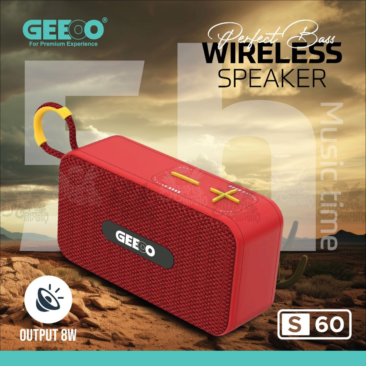 Geeoo S60 8 Watt Perfect Bass Wireless Speaker