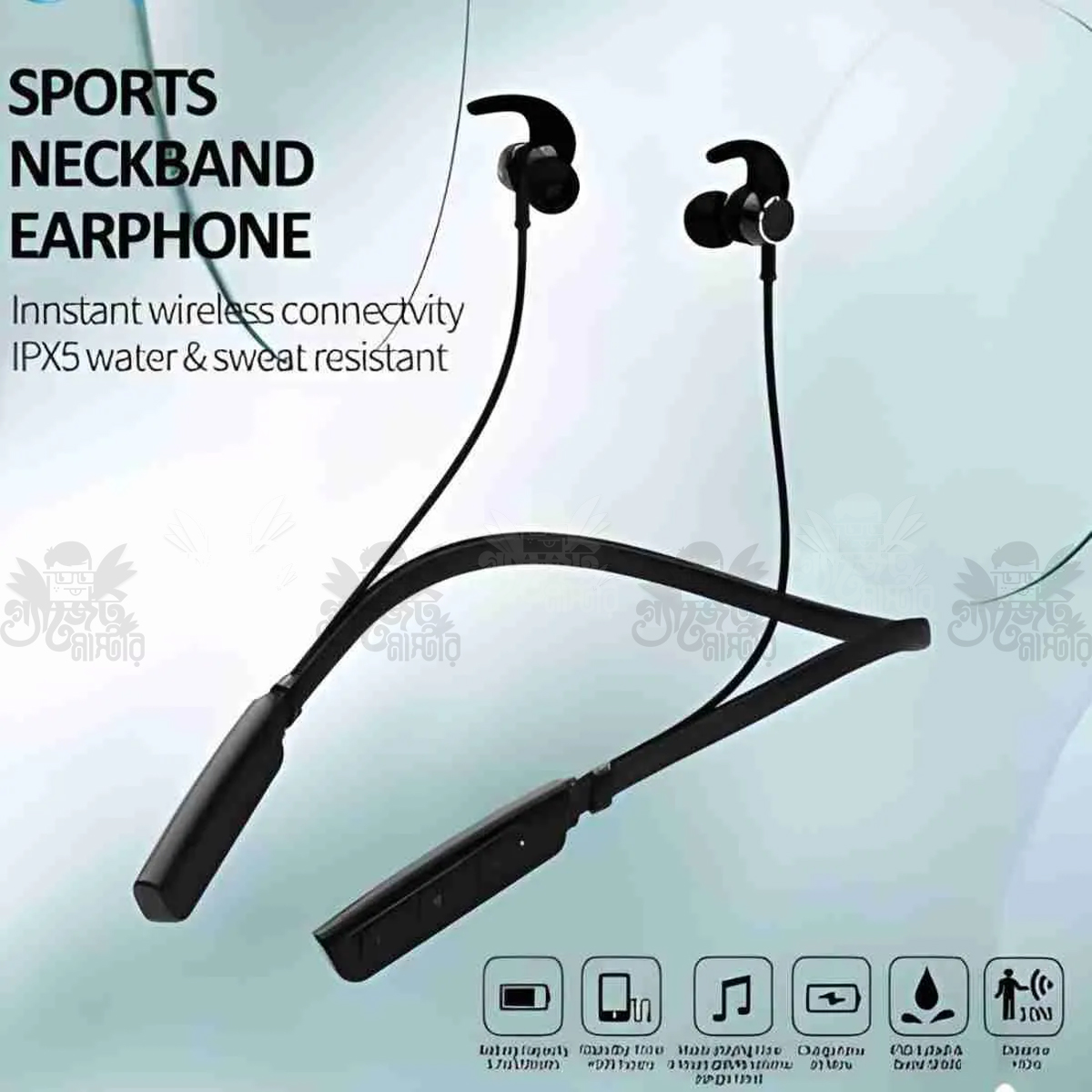 UiiSii NECK BAND bluetooth Earphone BN - 235 ( Black)