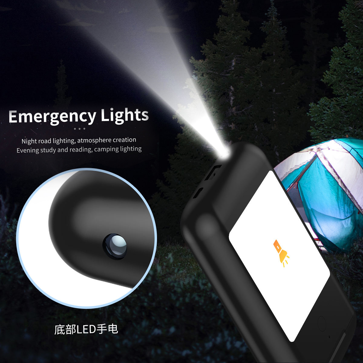 Airpods A98 Powerbank with Touch Screen Display ANC & ENC and Emergency Flashlight Power Bank. Update version of TF20